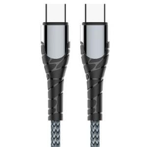China Tough Braided Dual Type - C Cable for High - Speed Data & Charging wholesale