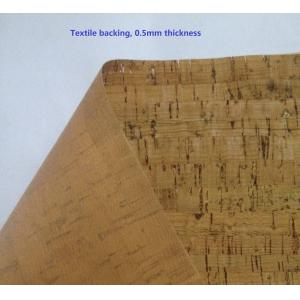 China ECO-Friendly Nature cork fabric material/leather for notebook cover,l,waterproof and dust resi supplier