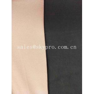 Fireproof Anti - Aging Black CR Beige Neoprene Fabric Roll CR Foam Rubber Sheet