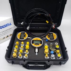 Excavator Hydraulic Pressure Test Gauges Kit With 3 Pressure Gauges 3 Test Hoses