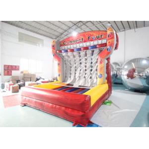 Giant Inflatable Outdoor Sports Games Connect 4 Four Basketball Shooting Game With Air Blower