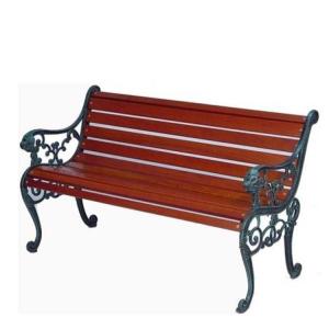 China Cast Iron Wooden Garden Bench , Eco Friendly Outdoor Wooden Bench Seat supplier