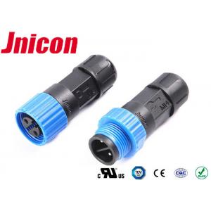 China Male 2 Pin IP68 Female Plug Connector 0.3 - 1.5mm2 Cable Range Long Lifetime supplier