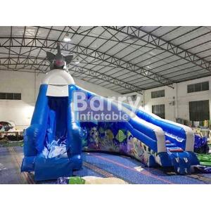Elephant Inflatable Water Slides For Swimming Pool Customize Logo