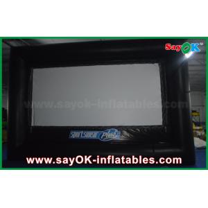 Inflatable Big Screen Outdoor Black And White Inflatable Projector Movie Screen Oxford Cloth