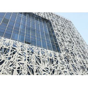 China Corte perfurado do sistema laser da parede de cortina do metal dos painéis da fachada revestimento de alumínio supplier