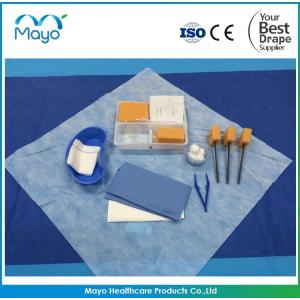 CE0123 ISO13485 Wound Dressing Kit Sterile Dressing Pack Blue
