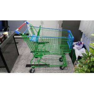 Supermaket 150L Wire Shopping Trolley With Advertisement Board