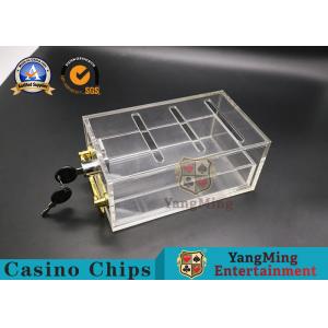 China Acrylic Factory Full Transparent 8 Decks Cards Carrier Casino Game Accessories Dealers Card Holder Playing Cards supplier