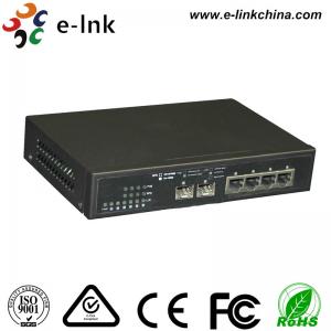 China 4 Port Manageable Gigabit Fiber Optic Switch , Optical Ethernet Network Switch supplier
