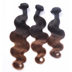 Hot Sale Ombre 1B/30 Body Wave Hair Weft /Hiar Weave Virgin Indian Human Hair