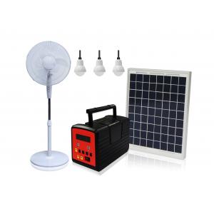 China 20W Hot Sell Solar Panel Power Energy DC Fan Home Lighting System supplier