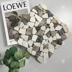 305x305mm Natural Pebble Stone Mosaic Tile For Bathroom Wall And Floor