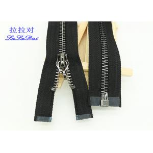 Custom Clothing 15 # Heavy Duty Coat Zippers , Euro Teeth Auto - Lock Extra Large Zipper