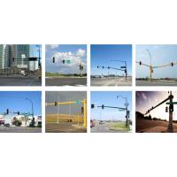 China Metal Road Steel Galvanized Street Sign Posts Traffic Signal Lighting Poles Heavy Duty on sale