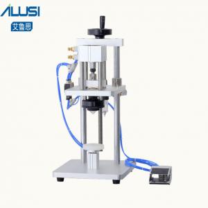 Semi Auto Perfume Manufacturing Equipment Table Top Pneumatic Small Perfume Bottle Pump Crimping Machine