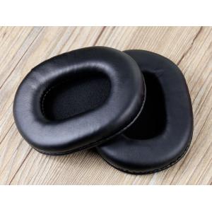 Black Headphone Leather Cover Soft Foam PU Material For Sony MDR-7506