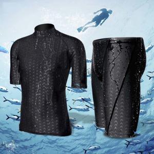 China Men Black Short Sleeve M L XL 4XL Neoprene Diving Suit supplier