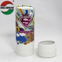 China Cosmetic Bottle Packaging Perfect Curling White Cardboard Paper Tubes SGS-FDA on sale