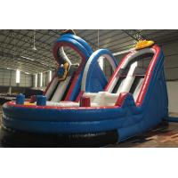 China Kids Play Roller Coaster Inflatable Slide , Inflatable Amusemet Park Slide on sale