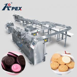 Cracker Sandwich Biscuit Manufacturing Machine , Automatic Cookie Making Machine High Quality