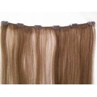 China Pre - Bonded 4# clip in remy human hair extensions / Full Head Real Human Hair on sale