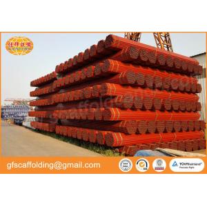 Painted Q235 scaffolding steel tubes 6 meters with 48.3mm O.D. for Indonesia market