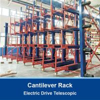China Electric Drive Telescopic Cantilever Rack Long Steel Pipe Cantilever Racking on sale
