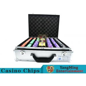 La rayure a adapté au jeu de puces de tisonnier de casino, 12g le tisonnier Chip Sets With Denominations