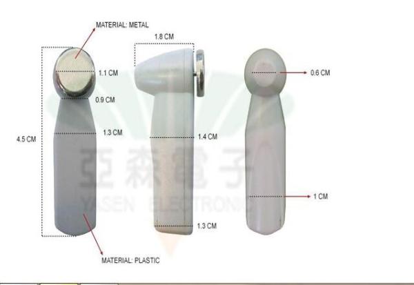 Mini ABS Magnetic Anti Theft Tags , Retail Apparel And Shoe Store Alarm Tags