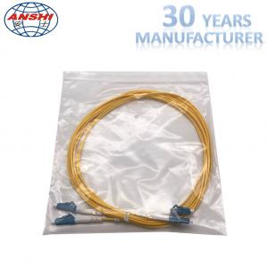 G652D Single Mode Optical Fiber Patch Cord LC - LC UPC Type 0.3dB Insertion Loss