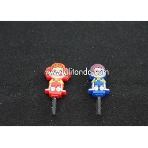 Wholesale Durable 3d Silicone PVC Anti Dust Plug for Mobile Phone