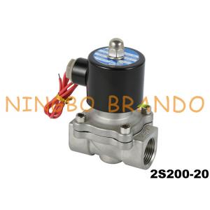 2S200-20 3/4'' Stainless Steel Solenoid Valve For Water Air Oil