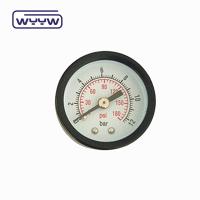 China common Y-40Z0-10BAR PSI 40mm 1.5 axial black steel portable pressure gauge on sale