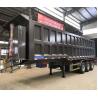 China Tri axle 70/80 tons hydraulic dump tipper truck trailer for Ghana wholesale