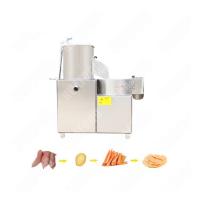 China Electric Industrial Potato Carrot Sweet Potatotaro Brush Washing And Peeling Machine on sale