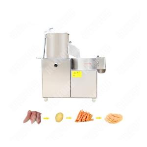Gas Root Vegetable Round Fruit Carrot Cassava Taro Sweet Washing Potato Peeling Machine For Sale