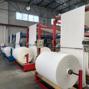China Wholesale plastic Unlaminated white PP woven Fabric Roll polypropylene bag roll supplier
