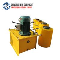 China Automatic Bridge Construction Machine Hydraulic Stressing Jack Powered Oil Pump on sale