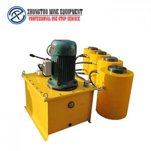 Automatic Bridge Construction Machine Hydraulic Stressing Jack Powered Oil Pump