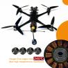 Mark4 V2 FPV Racing Drone Kit con marco de fibra de carbono y 2.5W VTX 5 a 13 pulgadas de control remoto de largo alcance de RushFPV