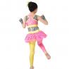 China MiDee Jazz Dance Costumes Zebra Leotard Sequin Vest Multi Color Lycra Skirt-Pants For Girls wholesale