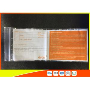 China Ldpe Packaging Industrial Ziplock Bags White Board Easy To Write On The Surface supplier