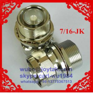 DIN 7/16 adaptor DIN 7/16 female to DIN 7/16 male with washer and nut all brass factory selling