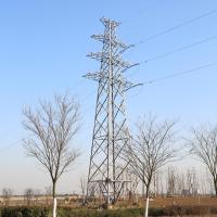 China 220KV 330kV Electric Transmission Line Steel Tower Angle Structures 0.85kN/Sqm on sale