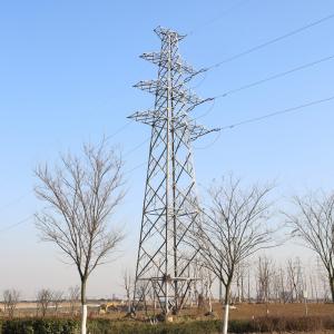 220KV 330kV Electric Transmission Line Steel Tower Angle Structures 0.85kN/Sqm