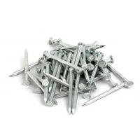 China Galvanized Flat Head Concrete Nails Steel 4 Inch 100mm Silver White on sale