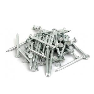 Galvanized Flat Head Concrete Nails Steel 4 Inch 100mm Silver White