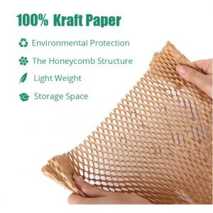 Biodegradable Uncoated Honeycomb Cushioning Paper Packaging Roll