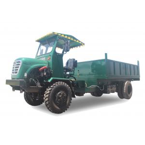 China Articulated Chassis Four Wheel Drive Dump Truck / Small Tipper Truck 50HP Air Brake supplier